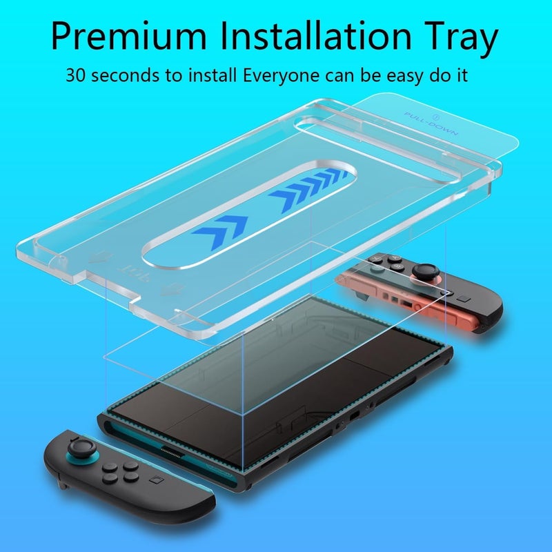 Phimoos Switch 2 Screen Protector, AR Tempered Glass Film for Nintendo Switch 2 (2025), Anti Reflective & Anti-Glare, Ultra-Transparent, 9H Hardness, No Bubbles, Easy Installation Kit Included - Image 5